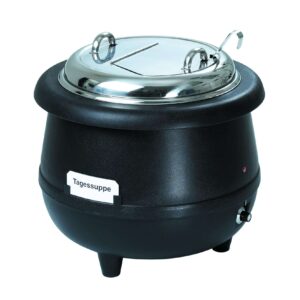 Bartscher Suppentopf Gourmet, 10L, schwarz