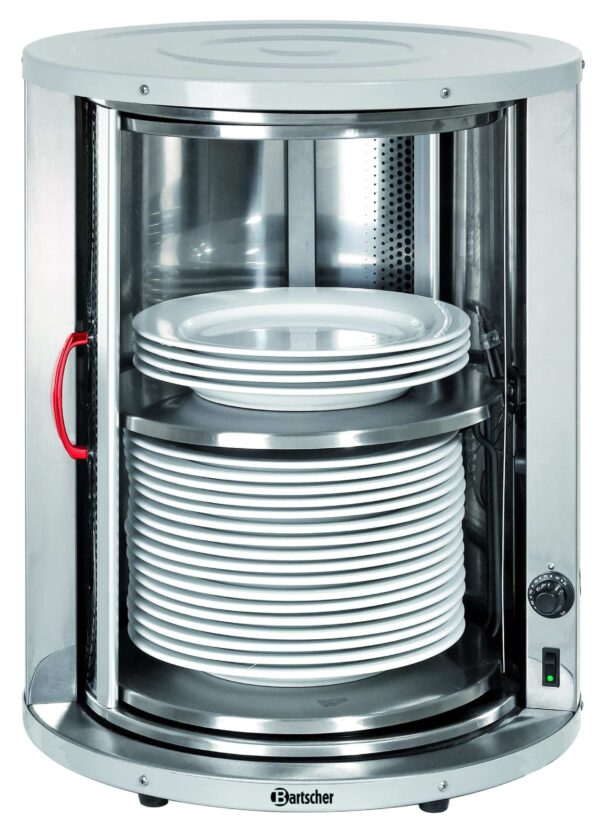 Bartscher Tellerwärmer für 30-40 Teller CNS Glas Silber NEU – Bild 3