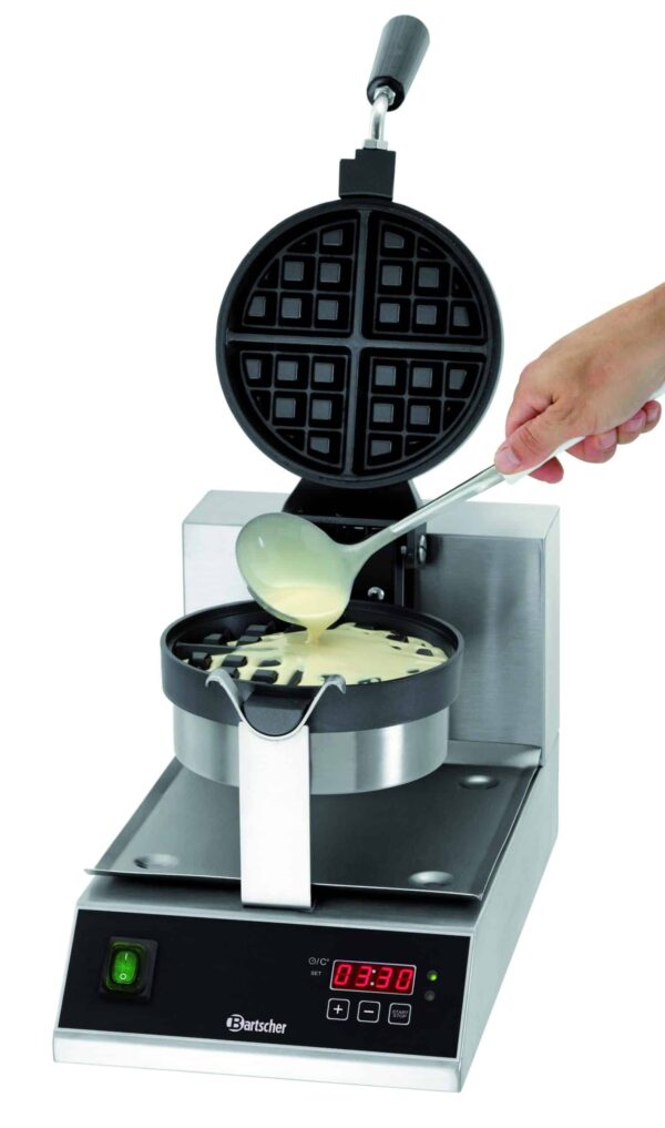Bartscher Waffeleisen Deluxe Brüsseler Waffel Silber Schwarz NEU – Bild 4