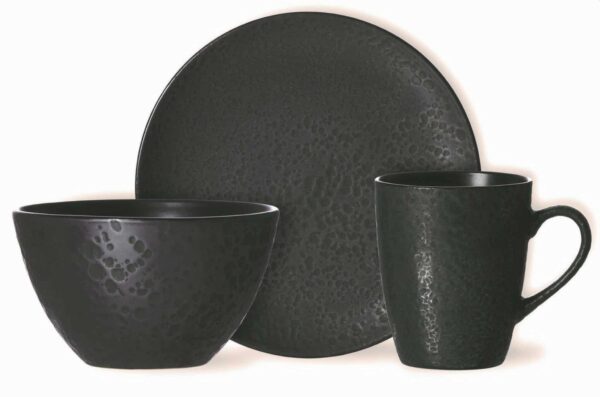 Ritzenhoff Frühstück-Set Komplett-Service Kombiservice Kitwe Schwarz 12-tlg. – Bild 4