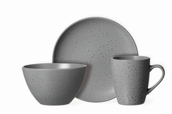 Ritzenhoff Frühstück-Set Komplett-Service Kombiservice Serie Kitwe Grau 12-tlg. – Bild 3