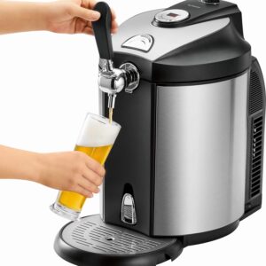 5 L Fass Bier-Zapfanlage für 5 Liter Bier-Fässer mit Kühlung inkl. CO2 Kapseln