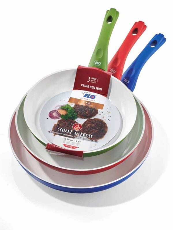 Elo Induktion Bratpfanne Keramik Pure Kolibri Ø 28 cm Grün Weiss NEU – Bild 5