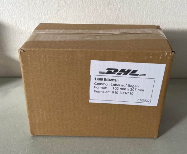 1000x DHL Versand-Etiketten Paket Aufkleber 102 x 207 mm 910-300-710 NEU