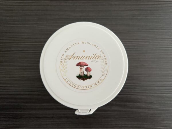 100g Fliegen-Pilz Amanita Muscaria Pulver Powder Hochwertige Dose – Bild 2