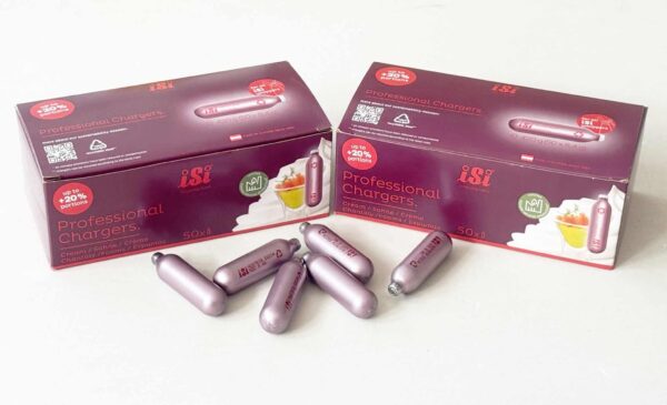 100x ISI Sahne-Kapseln Für alle NO2 Sahne-Spender Professional NEU