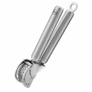 Rösle Gastro Knoblauch-Presse mit Abstreifer aus Edelstahl 20 cm Silber NEU