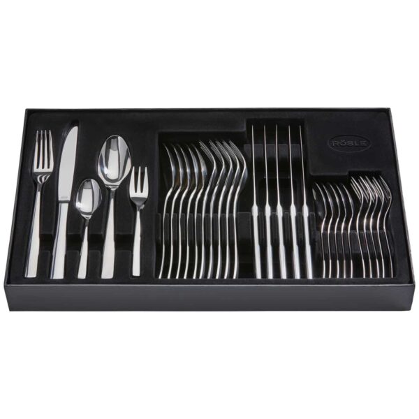 Rösle 30-tlg. Besteck-Set Menü-Besteck Elegance aus Edelstahl für 6 Personen – Bild 2
