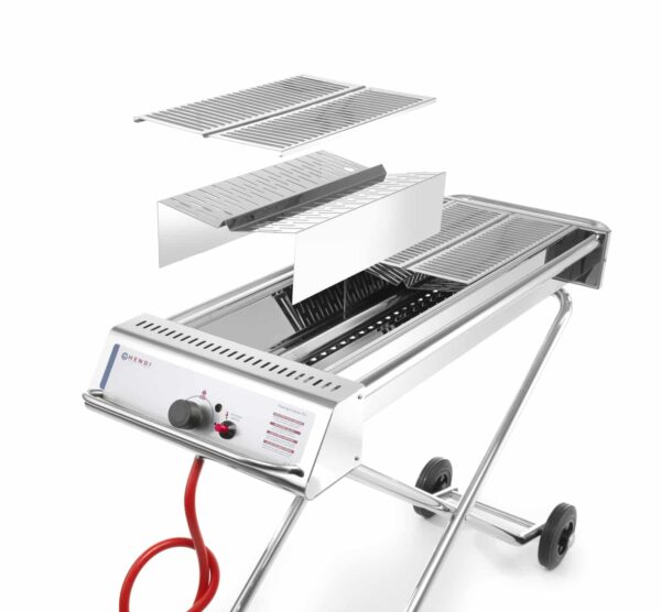 Hendi Gas-Grill Gas-Bräter Powergrill Xenon Pro Gastro NEU – Bild 6