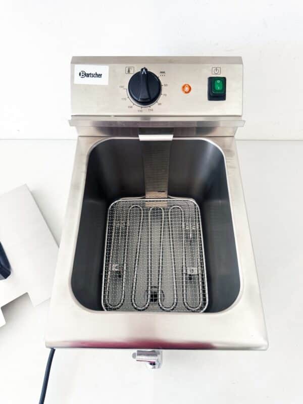 Bartscher Imbiss Fritteuse Tischgerät 8 Liter 230V Silber Sondermodell NEU – Bild 4