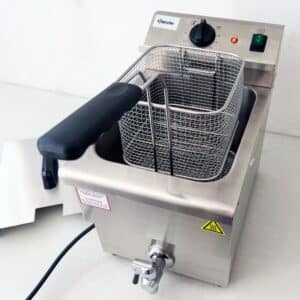 Bartscher Imbiss Fritteuse Tischgerät 8 Liter 230V Silber Sondermodell NEU