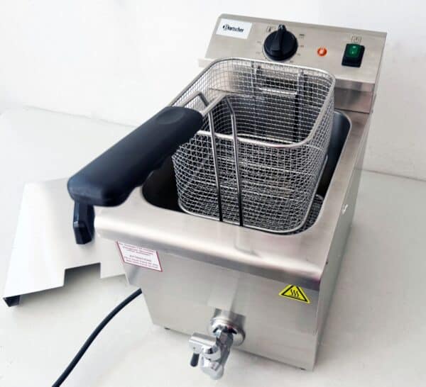Bartscher Imbiss Fritteuse Tischgerät 8 Liter 230V Silber Sondermodell NEU