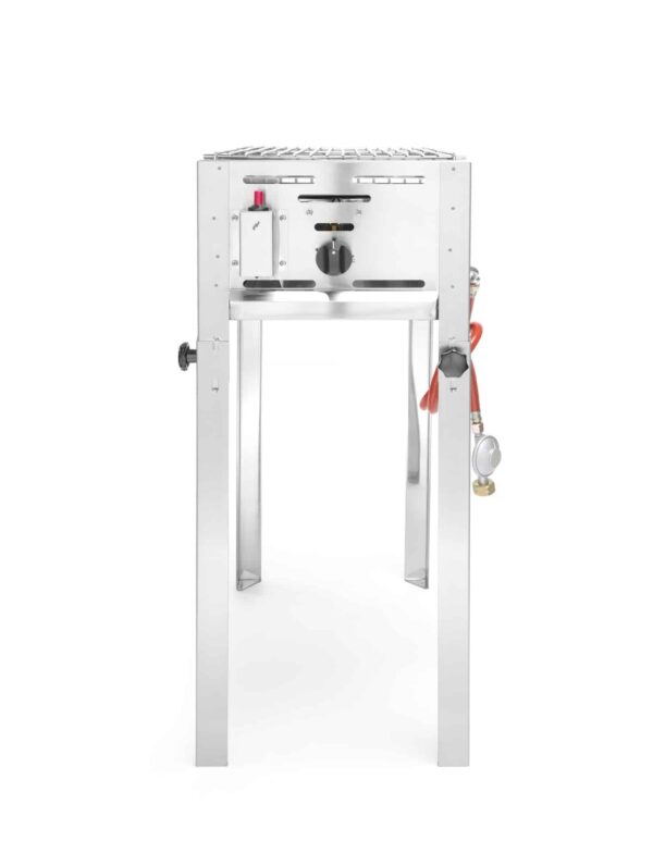 HENDI Gas-Grill Grill-Master Gas-Bräter aus Edelstahl inkl. Grill und Bratpfanne – Bild 6