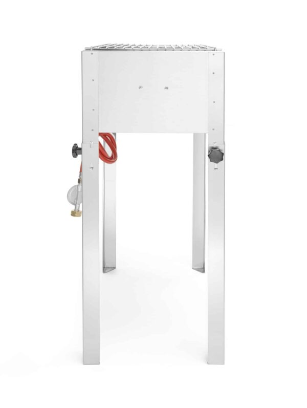 HENDI Gas-Grill Grill-Master Gas-Bräter aus Edelstahl inkl. Grill und Bratpfanne – Bild 7