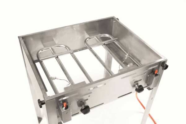 Hendi Gas-Grill Edelstahl Grill-Master Maxi inkl. Grill und Bratpfanne 11,6 kW – Bild 6