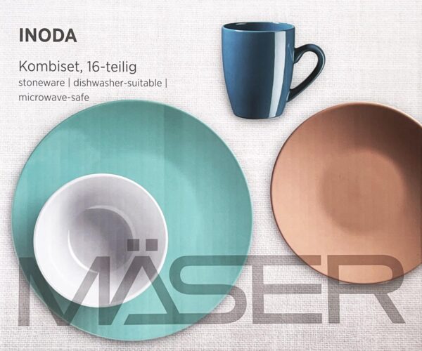 16-tlg. Mäser Tafelservice Kaffeeservice Kombiservice Kombiset Serie INODA NEU – Bild 3