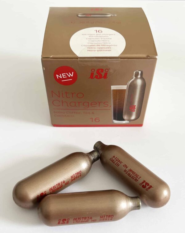 16x iSi Nitro-Kapseln Chargers Einwegkapseln 2,4g für Kaffee Tee Cocktails