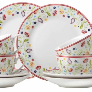 Ritzenhoff Porzellan Kaffeeservice Kombiservice Serie Doppio Shanti 18-tlg NEU