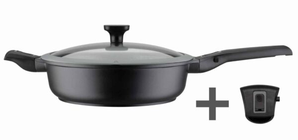 GSW Schmorpfanne Bratpfanne Set 5-tlg. Easy Click Abnehmbare Griffe Ø 28 cm NEU