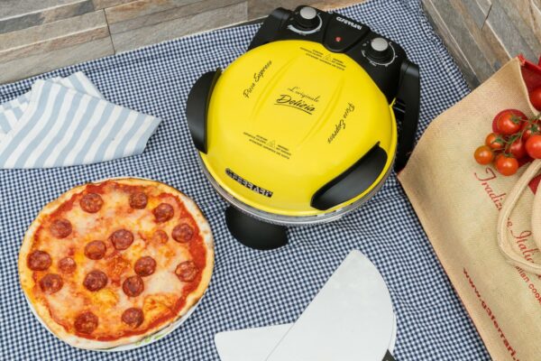 G3-Ferrari Pizzamaker Pizzaofen Express-Ofen 230V 400°C 1200W Gelb NEU – Bild 6