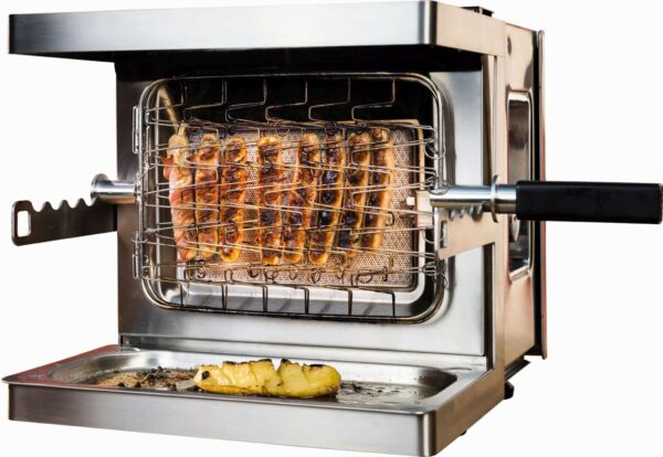 Bartscher Tisch-Grill High Speed Party-Grill aus Edelstahl bis 800°C 230V NEU – Bild 4