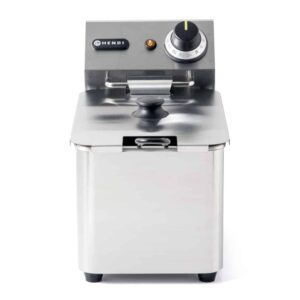 Hendi Fritteuse 4 Liter Kaltzonen aus Edelstahl Kitchen Line 230V 3000 Watt NEU