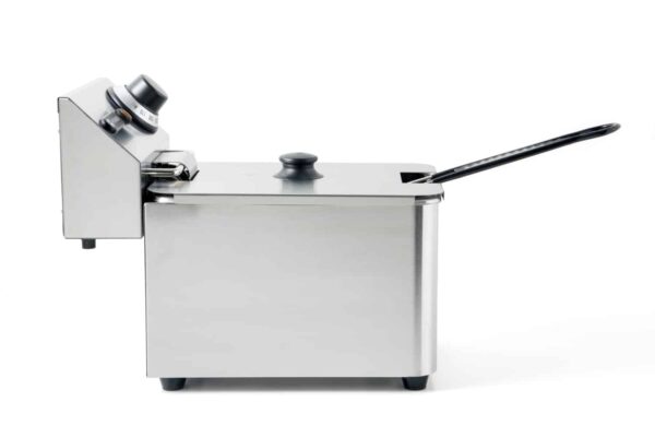 Hendi Fritteuse 4 Liter Kaltzonen aus Edelstahl Kitchen Line 230V 3000 Watt NEU – Bild 2