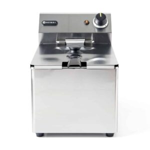 Hendi Kaltzonen Fritteuse 8 Liter aus Edelstahl Kitchen Line 230V 3500 Watt NEU