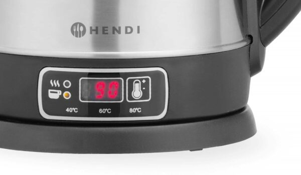Hendi Wasserkocher Edelstahl mit LED Temperaturregelung 1,8 Liter NEU – Bild 3