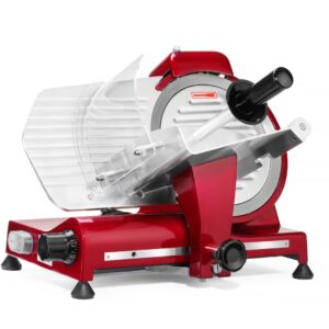 Hendi Allesschneider Aufschnittmaschine Wurst Fleisch Käse Ø 250 mm Rot NEU