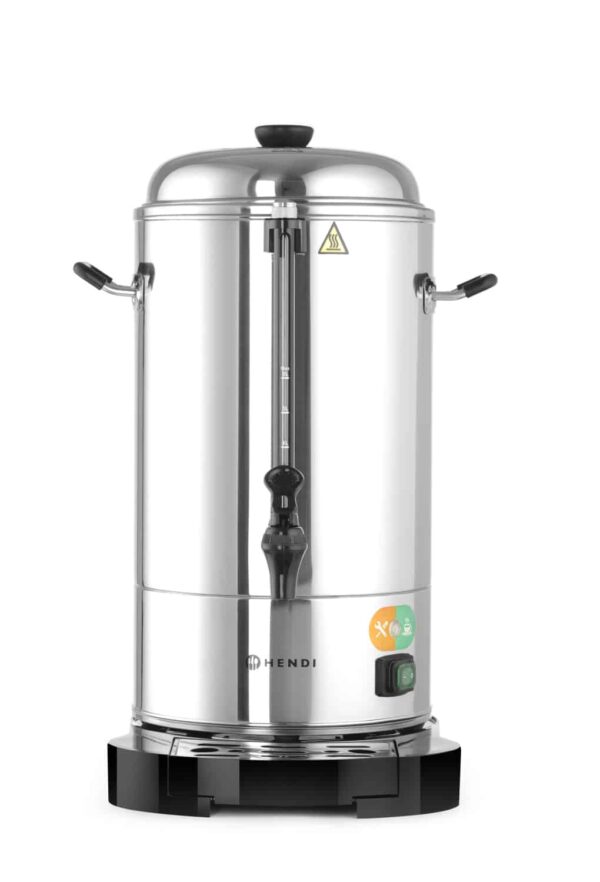 Hendi Rund-Filter-Kaffeemaschine Kaffee-Perkolator doppelwandig 16 Liter Silber – Bild 7