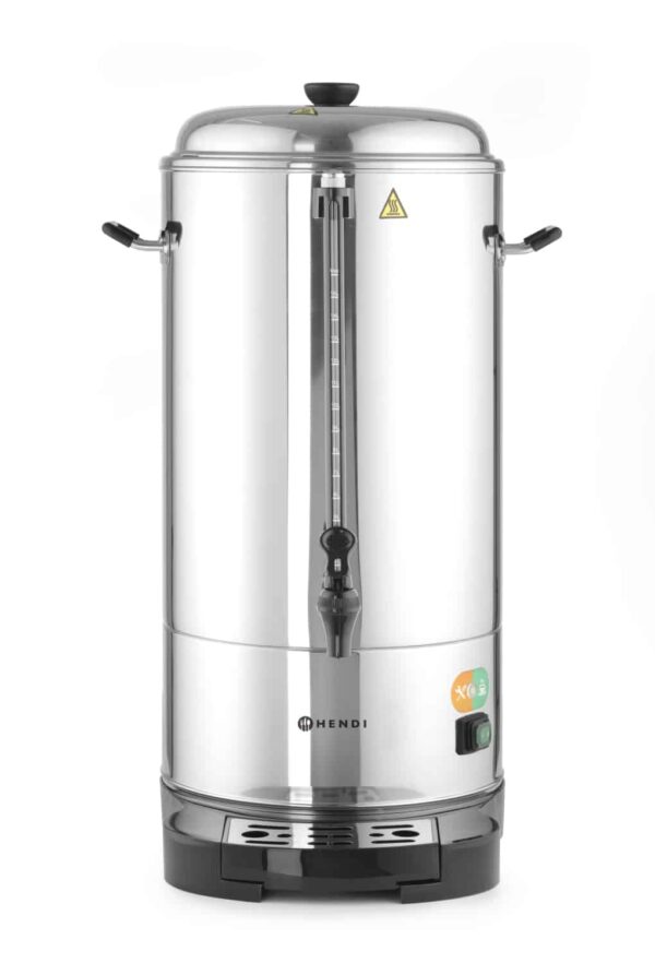 Hendi Rund-Filter-Kaffeemaschine Kaffee-Perkolator doppelwandig 16 Liter Silber – Bild 9