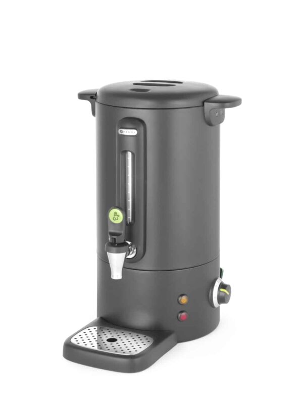 Hendi Heißwasser-Dispenser Getränke-Spender Glühwein-Kessel 9 Liter Schwarz NEU