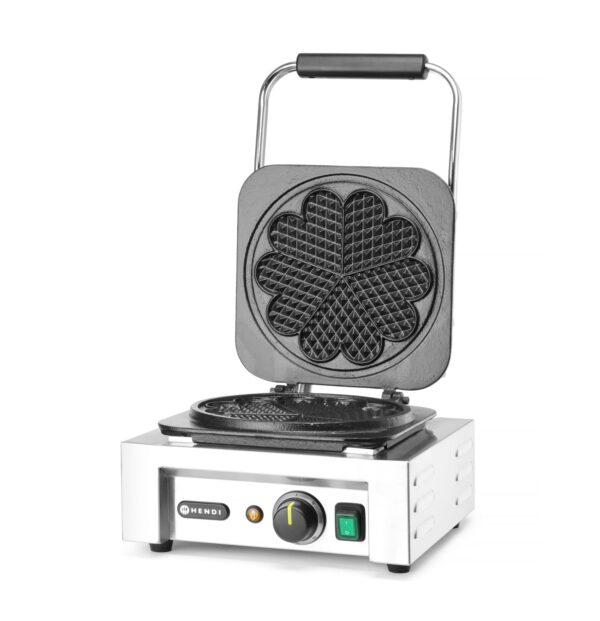 Hendi Waffel-Eisen Herz Waffel-Maker Waffle-Maker aus Edelstahl NEU – Bild 2