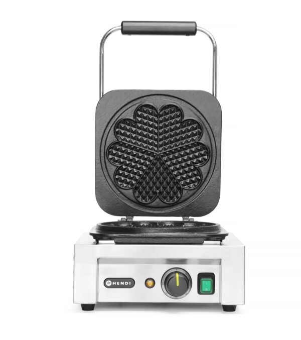 Hendi Waffel-Eisen Herz Waffel-Maker Waffle-Maker aus Edelstahl NEU – Bild 3