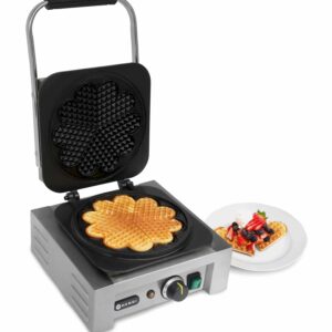 Hendi Waffel-Eisen Herz Waffel-Maker Waffle-Maker aus Edelstahl NEU