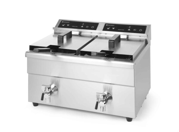 Hendi Induktionsfritteuse Doppel-Fritteuse DUO 2x 8 Liter 7000W 230V NEU – Bild 2