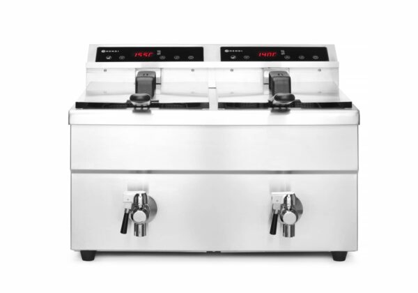 Hendi Induktionsfritteuse Doppel-Fritteuse DUO 2x 8 Liter 7000W 230V NEU – Bild 5