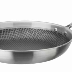 GSW Edelstahl Bratpfanne Induktion Tri-Ply Gastro Ø 32 cm Silber NEU