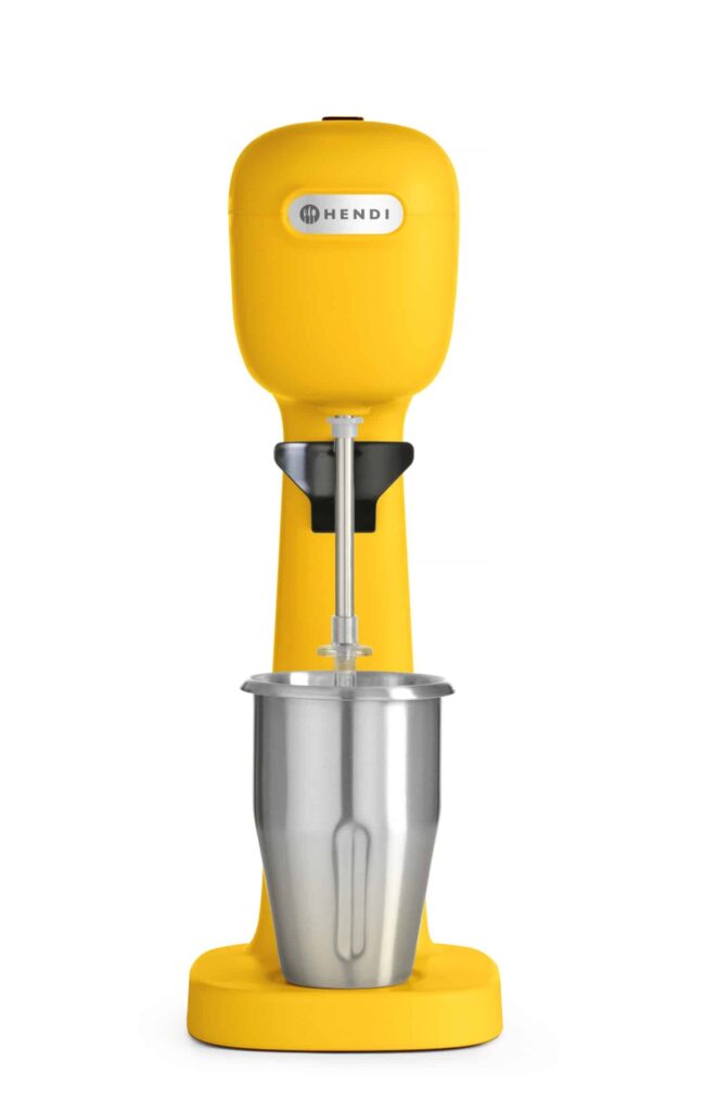 Hendi Milchshaker Standmixer Getränke Cocktail Eiweiß Shaker Mixer 950 ml Gelb