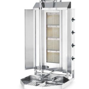 Hendi Dönergrill Gyrosgrill Spießgrill Kebab Döner Gas-Grill aus Edelstahl NEU