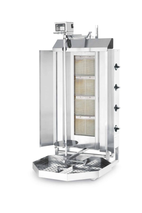 Hendi Dönergrill Gyrosgrill Spießgrill Kebab Döner Gas-Grill aus Edelstahl NEU