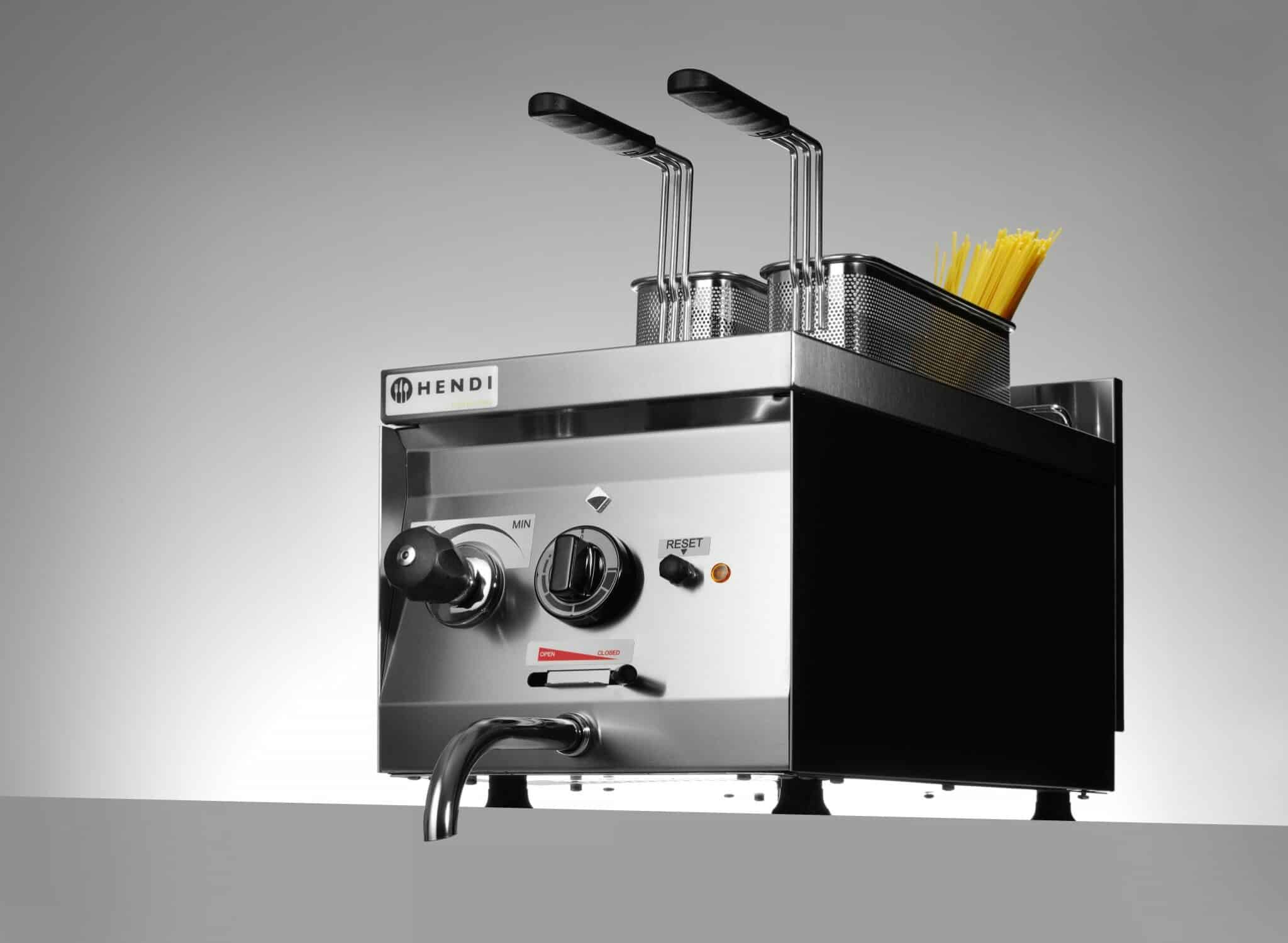 Hendi Nudel-Kocher Knödel-Kocher Pasta-Kocher Silber 10 Liter 230V 3500W NEU