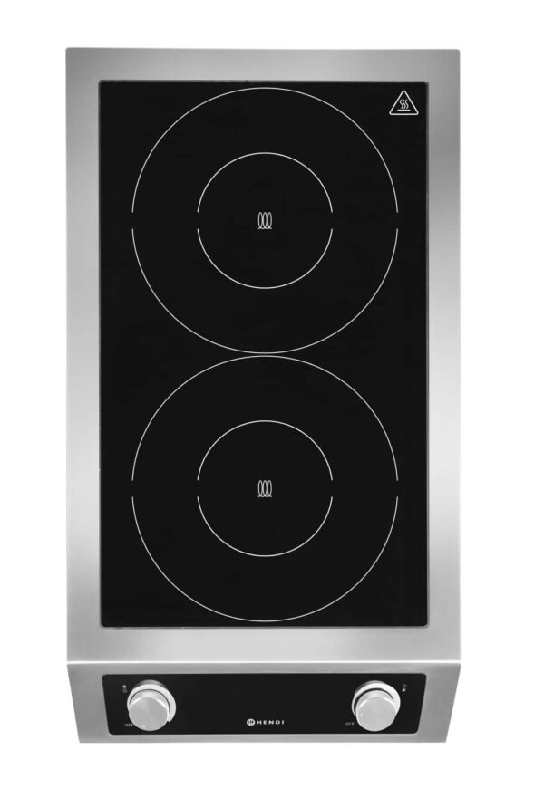 Hendi Doppel-Kochplatte Induktionsplatte Induktion DUO manuell 400V 7000W NEU – Bild 4
