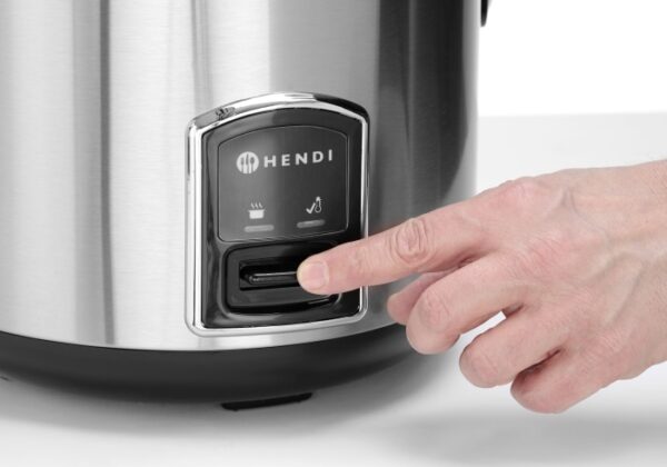 Hendi Reiskocher Gemüse-Garer Kochtopf aus Edelstahl 1,8 Liter Silber NEU – Bild 3