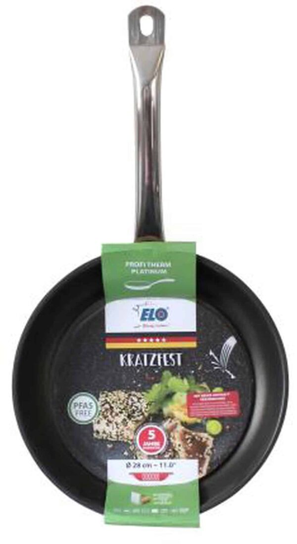 ELO Edelstahl-Pfanne Bratpfanne Profi Therm Platinum Ø 28 cm x 5,5 cm Silber – Bild 2