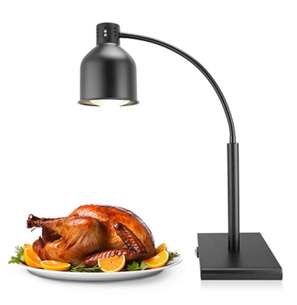 Hendi Flexible Wärmelampe Tischlampe Schwarz E27 Birne NEU