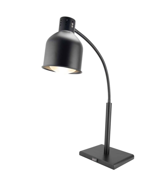 Hendi Flexible Wärmelampe Tischlampe Schwarz E27 Birne NEU – Bild 2