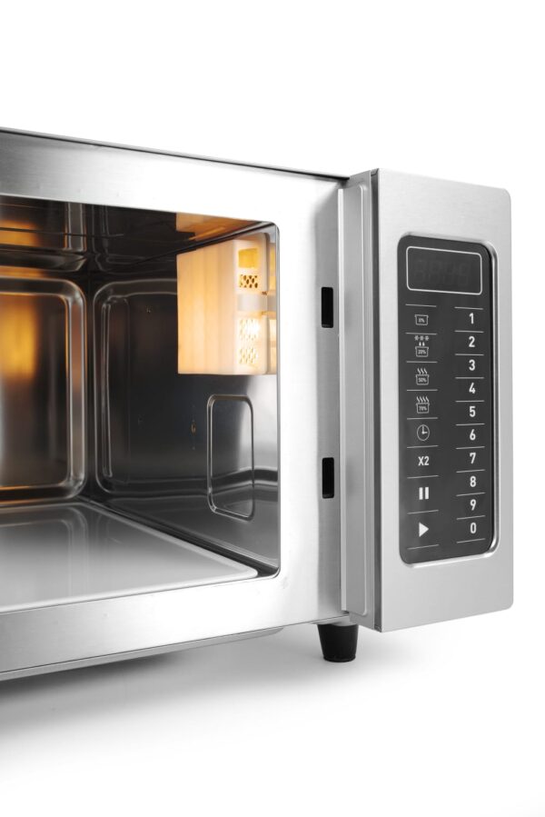 Hendi Edelstahl Mikrowelle Mikrowellengerät Mikrowellenherd 25 Liter 1550W NEU – Bild 6