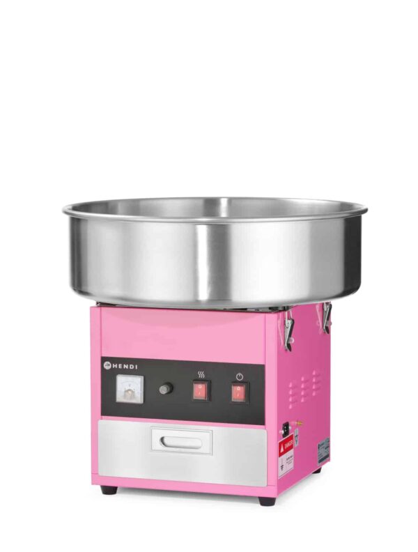Hendi Gastro Zuckerwatten-Maschine aus Edelstahl Pink Silber 230V NEU – Bild 2